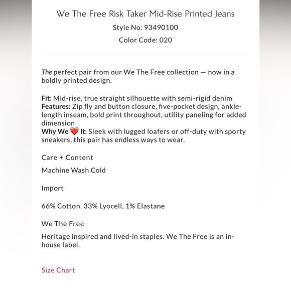 Free People Risk Taker Mid Rise Printed Jeans in Tea Combo-Cow Print - Picture 6 of 10